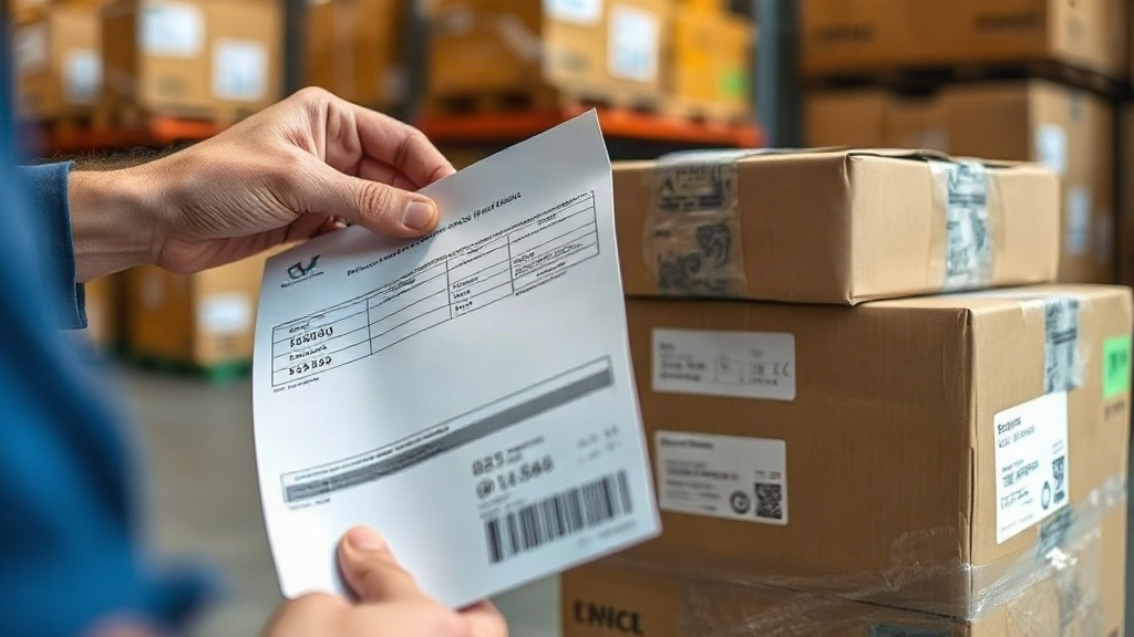 close-up of a hand carefully examining a printed authenticity certificate and batch documentation next to a stack of sea