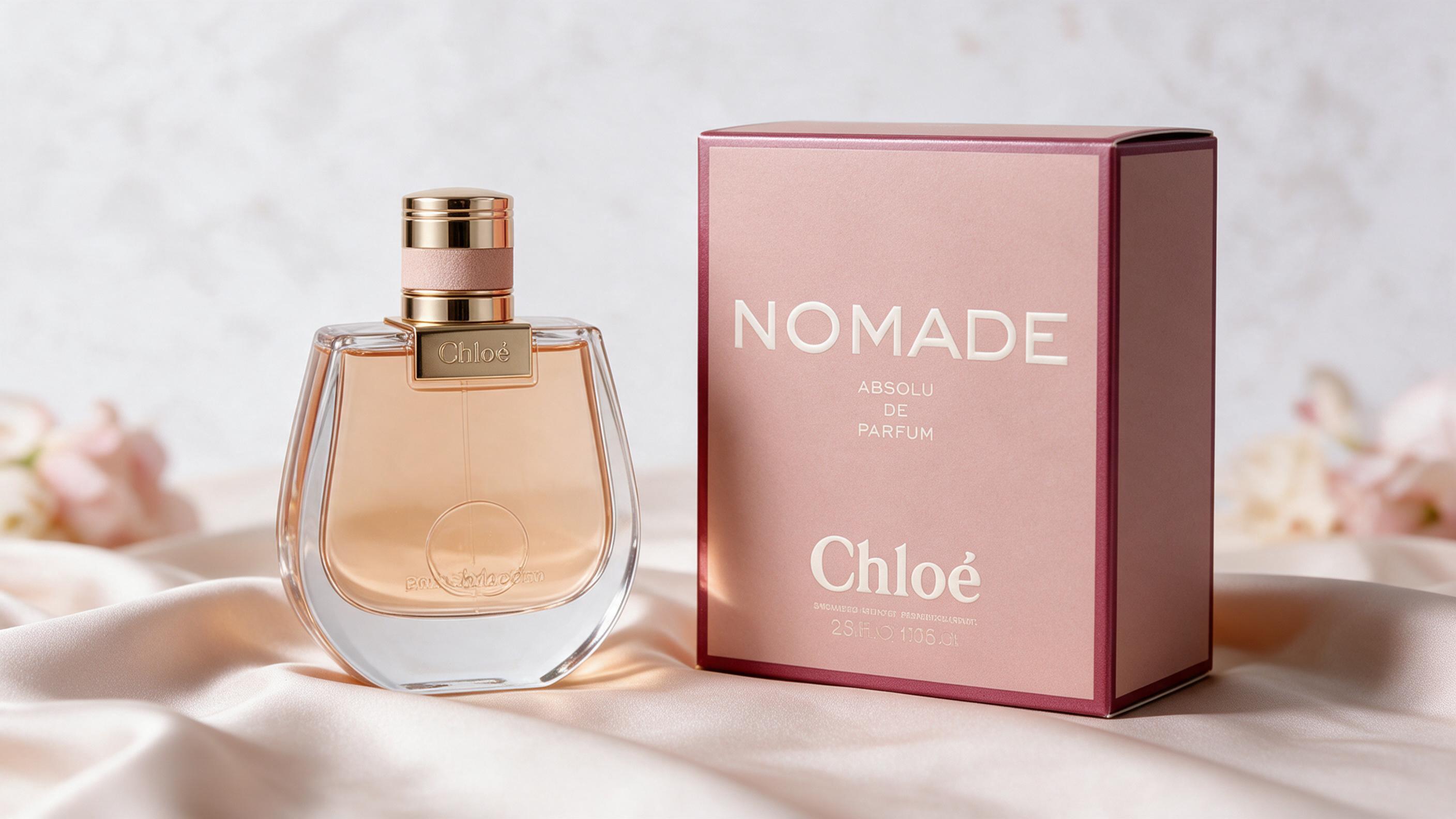 elegant feminine designer perfume bottle with soft pink and gold tones, studio lighting, luxury fragrance product photog