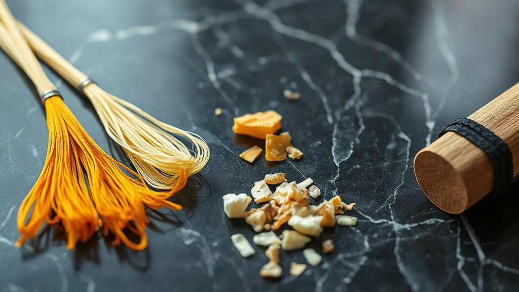 raw perfume ingredients including saffron threads, jasmine flowers, ambergris resin chips, and cedarwood shavings arrang